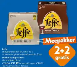 OKay Leffe abdijbier blond of bruin 8 x 33 cl aanbieding