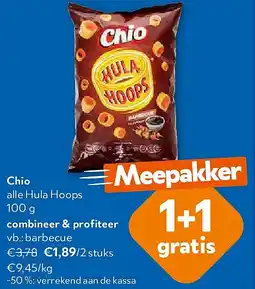 OKay Chio alle Hula Hoops 100 g aanbieding