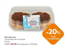 OKay Boni Selection crèmekoek met chocolade 2 stuks aanbieding