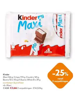 OKay Kinder Maxi 126 g aanbieding