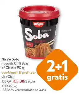 OKay Nissin Soba noedels Chili 92 g aanbieding