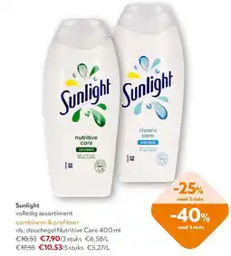 OKay Sunlight douchegel Nutritive Care 400 ml aanbieding