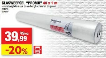 Hubo Glasweefsel promo aanbieding