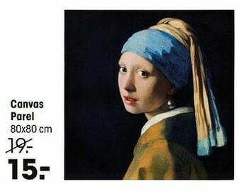 Canvas parel