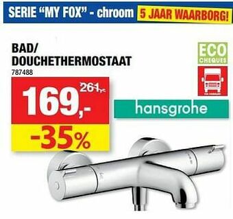 Hubo Bad- douchethermostaat aanbieding