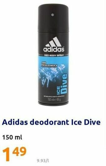 Action Adidas deodorant ice dive aanbieding
