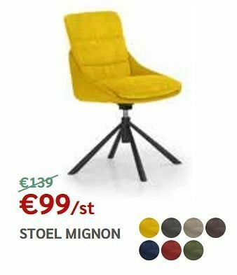 Crack Stoel mignon aanbieding