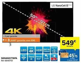 Carrefour Lg 50nano776pa aanbieding