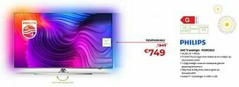 Exellent Philips uhd tv ambilight pq50pus853612 aanbieding