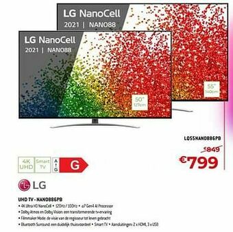 Exellent Lg uhd tv lq55nano886pb aanbieding