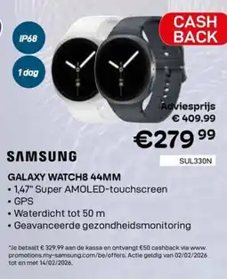 CompuDeals Samsung Galaxy Watch 8 44 mm aanbieding