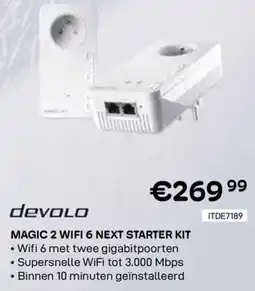 CompuDeals devolo Magic 2 WiFi 6 Next Starter Kit aanbieding