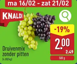 ALDI Druivenmix zonder pitten aanbieding