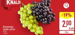 ALDI Druivenmix zonder pitten aanbieding