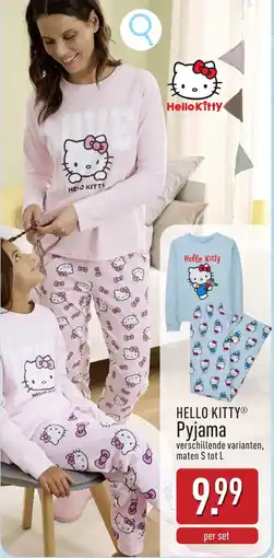 ALDI Hello kitty pyjama aanbieding