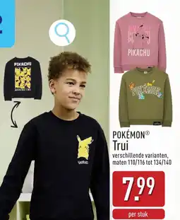 ALDI Pokémon trui aanbieding