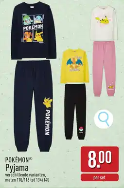 ALDI Pokémon pyjama aanbieding