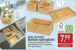 ALDI Home creation bamboe opbergdozen aanbieding