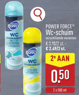 ALDI Power force WC schuim aanbieding