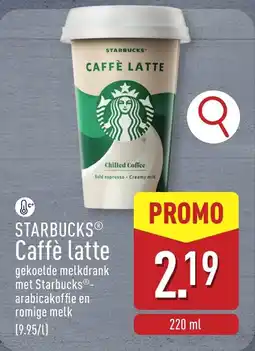ALDI Starbucks caffè latte aanbieding