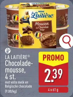 ALDI La laitière chocolade mousse aanbieding