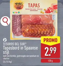 ALDI Tesoros del sur tapasbord in spaanse stijl aanbieding