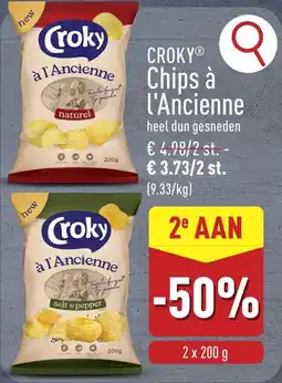 ALDI Croky chips à l'ancienne aanbieding