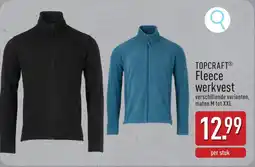 ALDI Topcraft fleece werkvest verschillende aanbieding