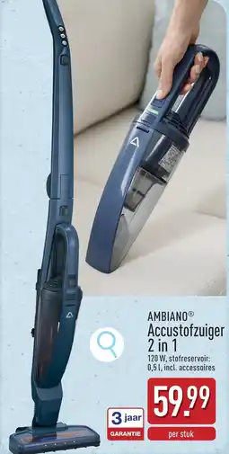 ALDI Ambiano accustofzuiger 2 in 1 aanbieding