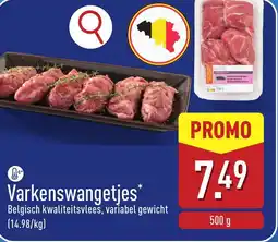 ALDI Varkenswangetjes aanbieding