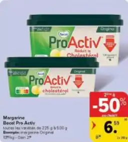 Carrefour Market Margarine Becel Pro Activ aanbieding