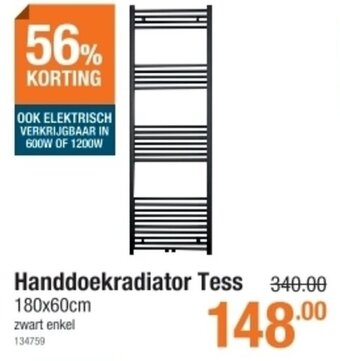 Cevo Handdoekradiator Tess aanbieding