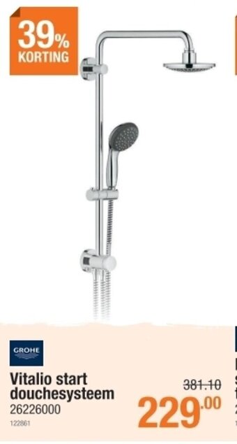 Cevo Vitalio start douchesysteem aanbieding