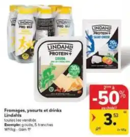 Carrefour Market Fromages, yaourts et drinks Lindahls aanbieding