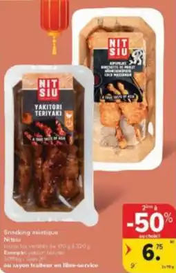 Carrefour Market Snacking Asiatique Nitsu aanbieding