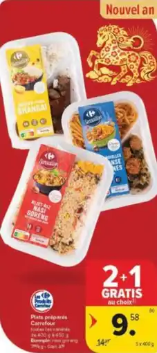 Carrefour Market Plats préparés Carrefour aanbieding