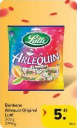 Carrefour Market Bonbons Arlequin Original Lutti aanbieding