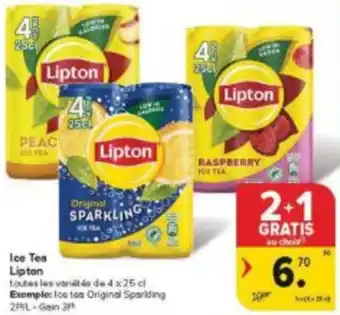 Carrefour Market Ice Tea Lipton aanbieding