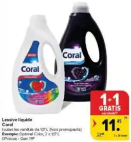 Carrefour Market Lessive Liquide Coral aanbieding
