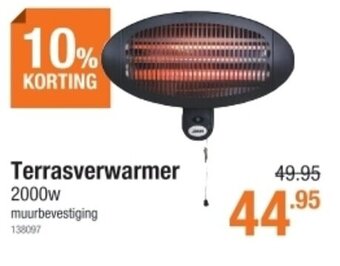 Cevo Terrasverwarmer 2000w aanbieding