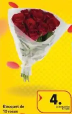 Carrefour Market Bouquet de 10 roses aanbieding