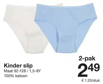 Zeeman Kinder slip aanbieding
