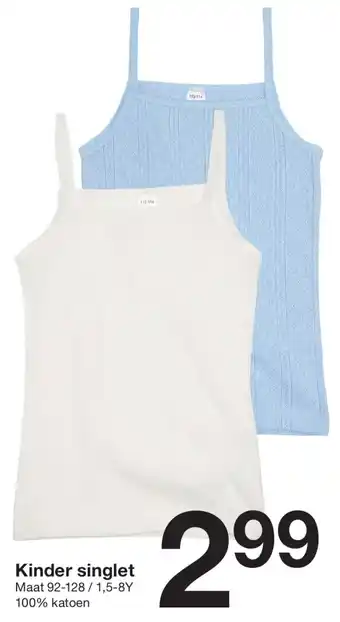 Zeeman Kinder Singlet aanbieding