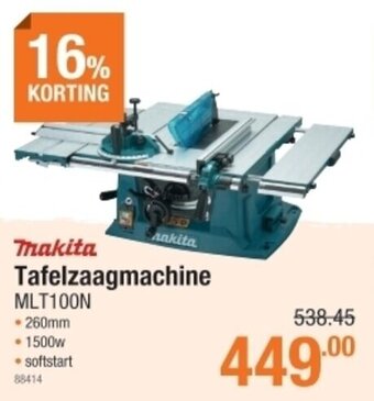 Cevo Makita Tafelzaagmachine MLT100N aanbieding