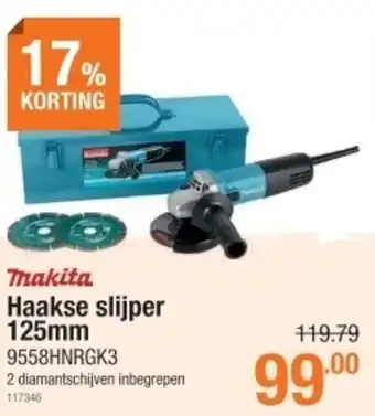 Cevo Makita Haakse slijper 125mm aanbieding