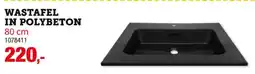 Hubo Wastafel in Polybeton aanbieding