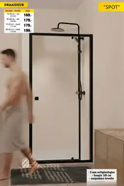 Hubo Spot Draaideur aanbieding