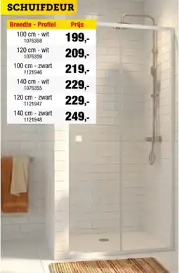 Hubo Schuifdeur aanbieding