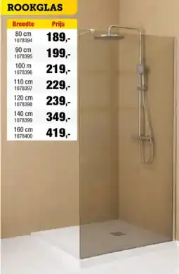 Hubo Rookglas aanbieding