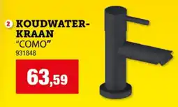 Hubo AquaTrends Koudwaterkraan Como aanbieding